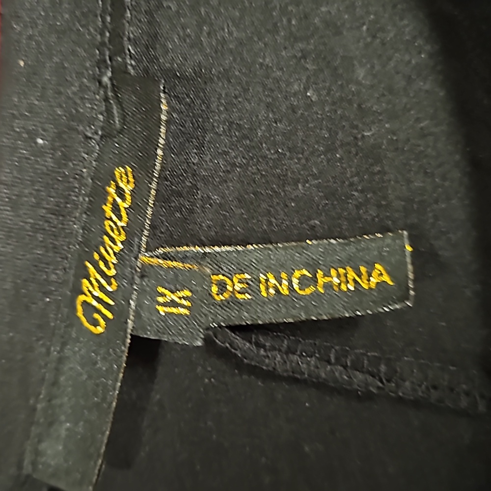 BONITA black mesh short sleeve top rhinestones 1X see measurement Style Graphics - Picture 7 of 10